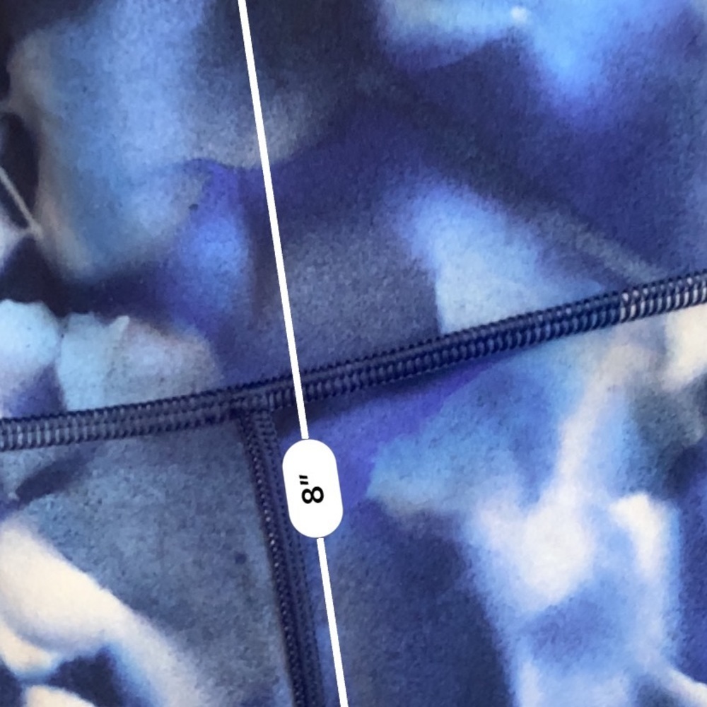 Lululemon blue train times crop 17” leggings - Picture 4 of 7
